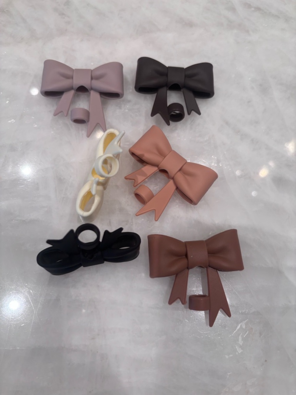 Matte Bow straws cover topper - Picture 2 of 5